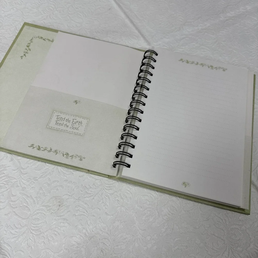 Tend the Earth Feed the Soul Garden Hardcover Journal Organizer w/ Pockets